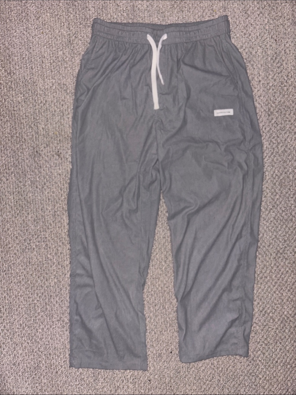 Men's lightweight Gray Drawstring Jogger Sweatpants